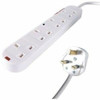 Group Gear Connektgear Surge Suppressor/Protector White  Bs1363 Plug 4 X Bs 13 27-4050S