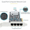Startech 4-Port 2.5G Nbase-T Pcie Network Card Computer Network Card Interface I PR42GI-NETWORK-CARD
