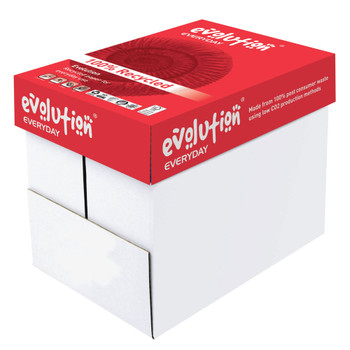 Evolution Everyday A4 Recycled Paper 80gsm White Pack of 2500 EVE2180 EVO00092