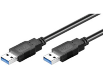 MicroConnect USB3.0AA05B USB3.0  A-A 0.5m M-M. Black USB3.0AA05B