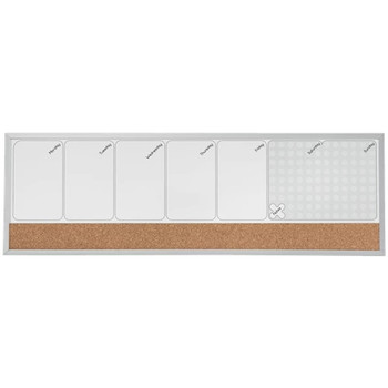 Nobo Small Magnetic Whiteboard Weekly Planner 585x190mm 1903780 1903780
