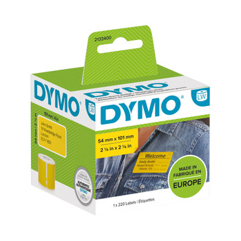 Dymo LabelWriter Shipping labels 54x101mm Yellow Pack of 220 2133400 ES34009
