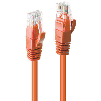 Lindy 48105 0.3M Cat.6 U/Utp Cable. Orange 48105