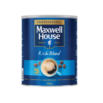 Maxwell House Coffee Granules 750g Tin Rich Blend 64985 KS79315