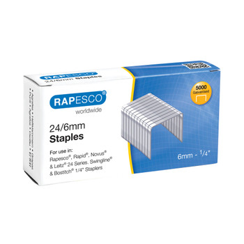 Rapesco 24/6mm Staples Pack of 5000 S24602Z3 HTST106
