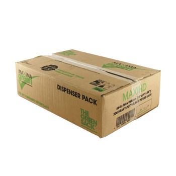 The Green Sack Heavy Duty Refuse Sack Black Pack of 200 KMAXHD CPD97317