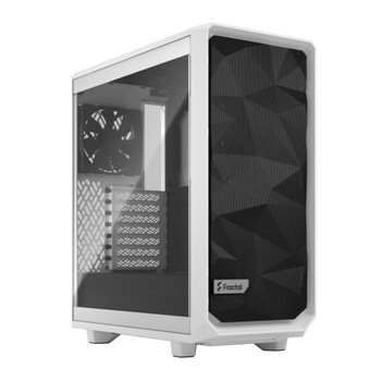 Fractal Design Meshify 2 Compact White Tg Gaming Case W/ Clear Glass Window FD-C-MES2C-05