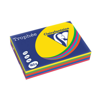 Trophee Card A4 160gm Intensive Assorted Pack of 250 1713C CFP1713C
