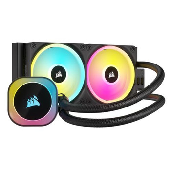 Corsair Icue Link H100i 240Mm Rgb Liquid Cpu Cooler Qx120 Rgb Magnetic Dome Fans CW-9061001-WW