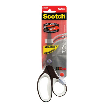 Scotch Titanium Non-Stick Scissors 200mm Black 7000034001 3M27136