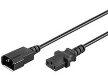 MicroConnect PE040620 Power Cord C13 - C14 2m Black PE040620