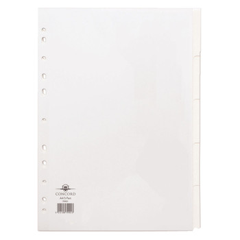 Concord Divider 5-Part A4 150gsm White 79901/99 JT79901
