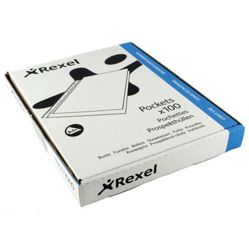 Rexel Superfine Pocket Top Opening A4 Clear Pack of 100 RSPA4 11040 RX11040