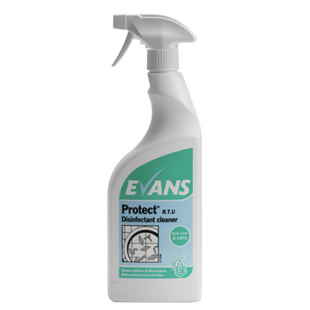 Evans Protect Ready-to-Use Disinfectant 750ml Pack of 6 A147AEV VA00347