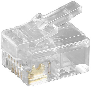 MicroConnect KON502-10R Modular Plug RJ12 6P6C. 10pcs KON502-10R