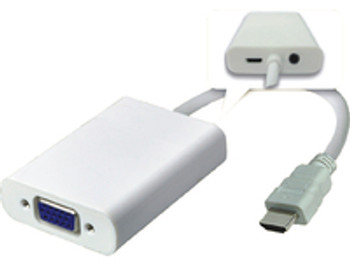 MicroConnect HDMVGA2 Adapter HDMI - VGA M/F. White HDMVGA2