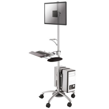 Neomounts by Newstar FPMA-MOBILE1800 Mobile Workplace Floor Stand FPMA-MOBILE1800