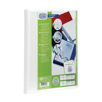 Elba Panorama 50mm 2 D-Ring Presentation Binder A4 White Pack of 4 40000767 BX06312
