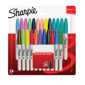 Sharpie Marker Fine Assorted Pack of 24 2065405 GL94484
