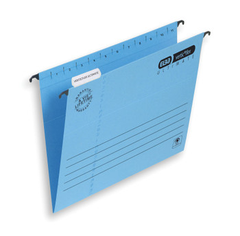 Elba Verticflex Ultimate Foolscap Suspension File Manilla 15Mm V Base Blue Pack 100331168