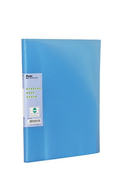 Pentel Recycology A4 Vivid Display Book 30 Pocket Blue Pack 10 DCF343C