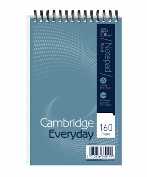 Cambridge Reporters Notebook Wirebound Headbound 125X200mm 160 Pages Pack 10 100 100080235