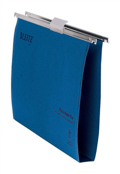 Leitz Ultimate Clenched Bar Foolscap Suspension File Card 30Mm Blue Pack 50 1745 17450035