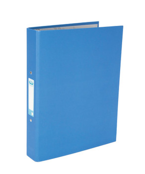 Elba Ring Binder A4+ 25Mm Capacity 30Mm Spine Paper On Board 2 O-Ring Blue Pack 400033496