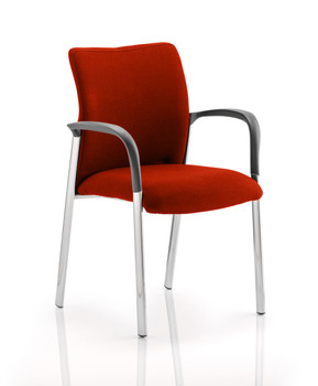 Academy Fully Bespoke Fabric Chair With Arms Tabasco Red KCUP0036 KCUP0036