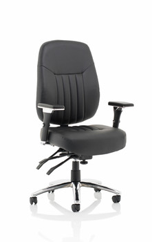 Barcelona Deluxe Black Leather Operator Chair OP000241 OP000241