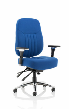 Barcelona Deluxe Blue Fabric Operator Chair OP000243 OP000243