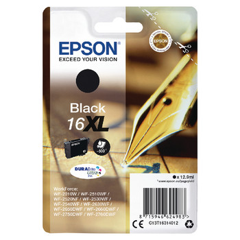Epson 16Xl Pen And Crossword Black High Yield Ink Cartridge 13Ml - C13T16314012 C13T16314012