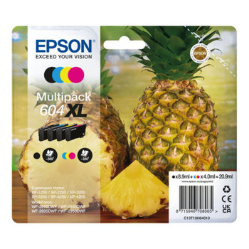 Epson Pineapple 604 Black Cyan Magenta Yellow High Capacity Ink Cartridge Multip C13T10H64010