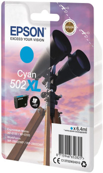 Epson 502Xl Binoculars Cyan High Yield Ink Cartridge 6Ml - C13T02W24010 C13T02W24010