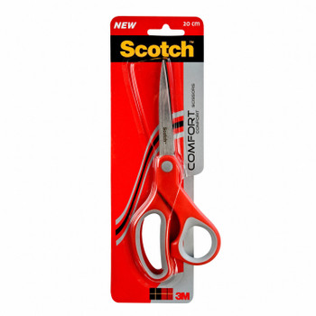 Scotch Comfort Scissors 200Mm Red/Grey 1428 7000081639