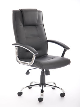 Thrift Executive Chair Black Soft Bonded Leather EX000163 EX000163