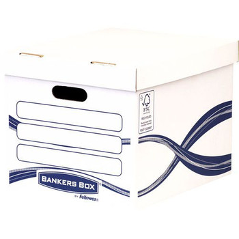 Valuex Storage Box Board White And Blue Pack 10 4460801 4460801