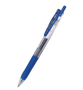 Zebra Sarasa Clip Eco Gel Pen Medium Point Blue Pack 12 14322 14322