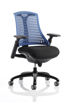 Flex Chair Black Frame With Blue Back KC0076 KC0076