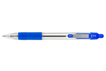 Zebra Z-Grip Retractable Ballpoint Pen 1.0Mm Tip Blue Pack 12 22220