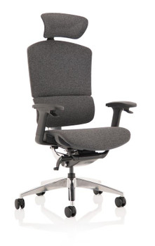 Ergo Click Plus Chair Grey Fabrimesh With Headrest PO000064 PO000064