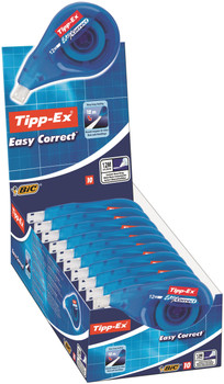Tipp-Ex Easycorrect Correction Tape Roller 4.2Mmx12m White Pack 10 8290352