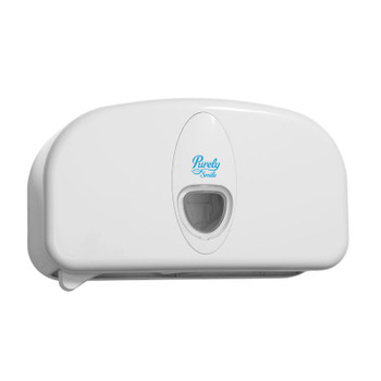 Valuex Micro Twin Toilet Roll Dispenser White PS1706 PS1706