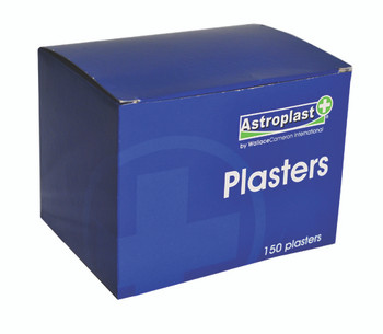 Astroplast Plasters Blue Assorted Sizes Pack 150 1213001