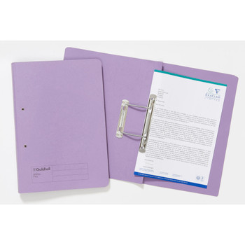 Guildhall Spring Transfer File Manilla Foolscap 285Gsm Mauve Pack 25 346-MVEZ