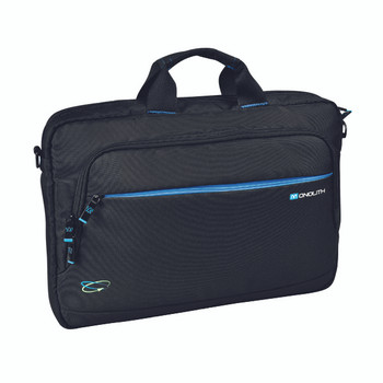 Monolith Blue Line Laptop Briefcase for Laptops Up To 15.6 " Black/Blue 20000033 2000003314