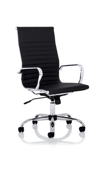 Nola High Back Black Soft Bonded Leather Executive Chair OP000226 OP000226