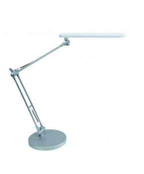 Alba Trek Led Desk Lamp White And Silver LEDTREK BC  LEDTREK BC UK