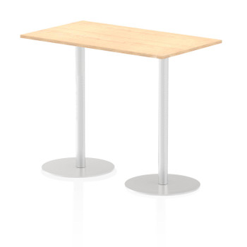 Dynamic Italia 1400 X 800Mm Poseur Rectangular Table Maple Top 1145Mm High Leg I ITL0277