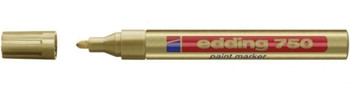 Edding 750 Paint Marker Bullet Tip 2-4Mm Line Gold Pack 10 4-750053